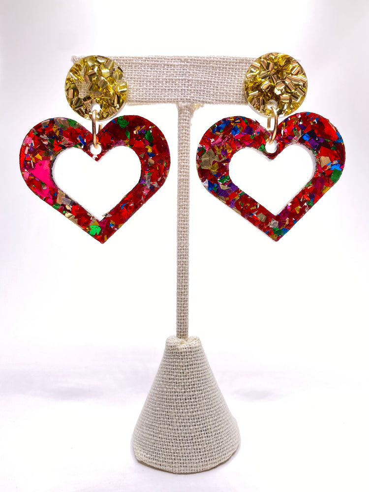 Love Shack Heart Earrings