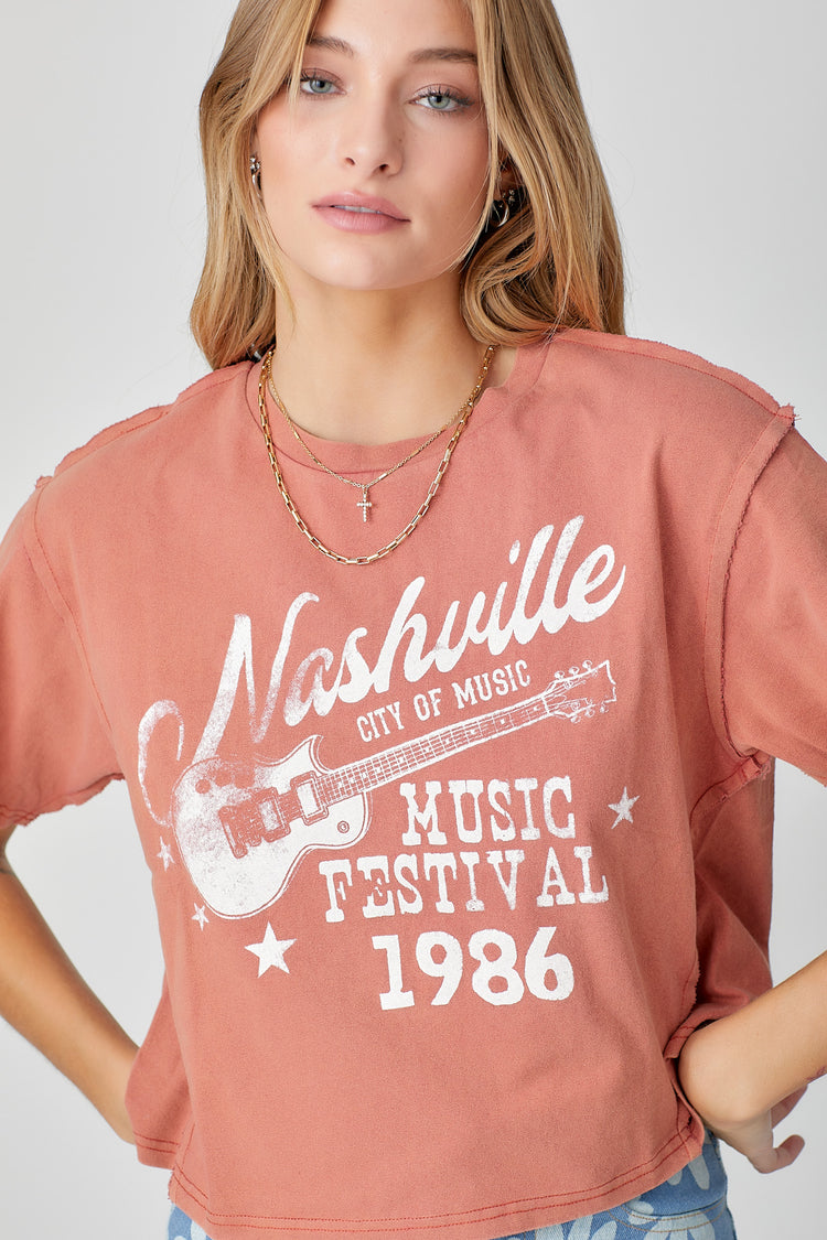 Nashville Music Fest Cropped Tee