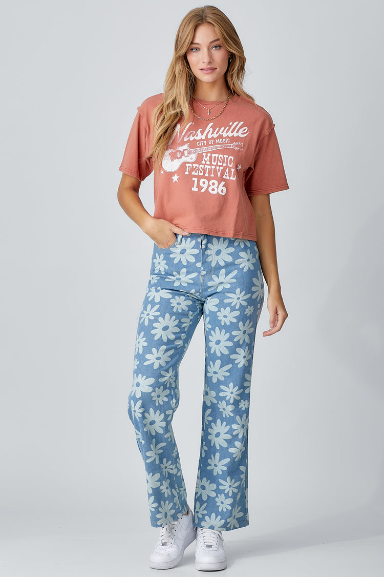 Nashville Music Fest Cropped Tee