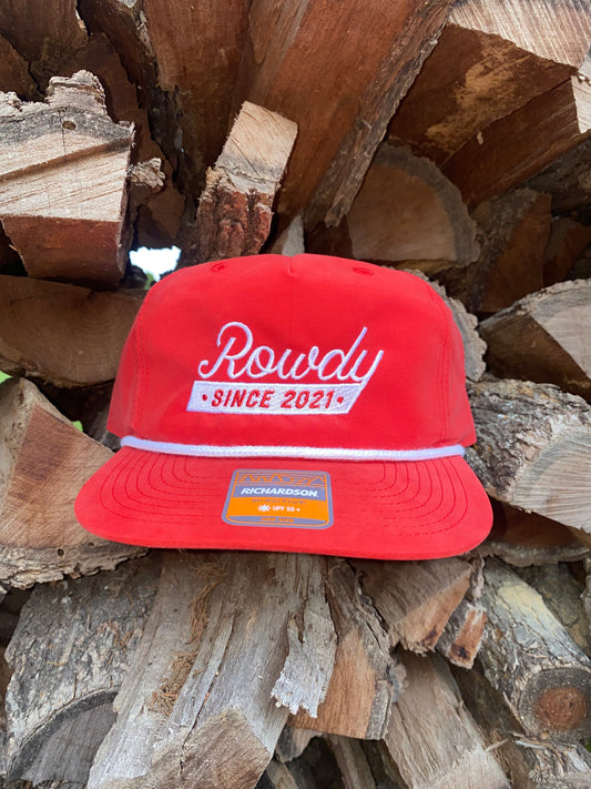 Rowdy Red Rope Hat