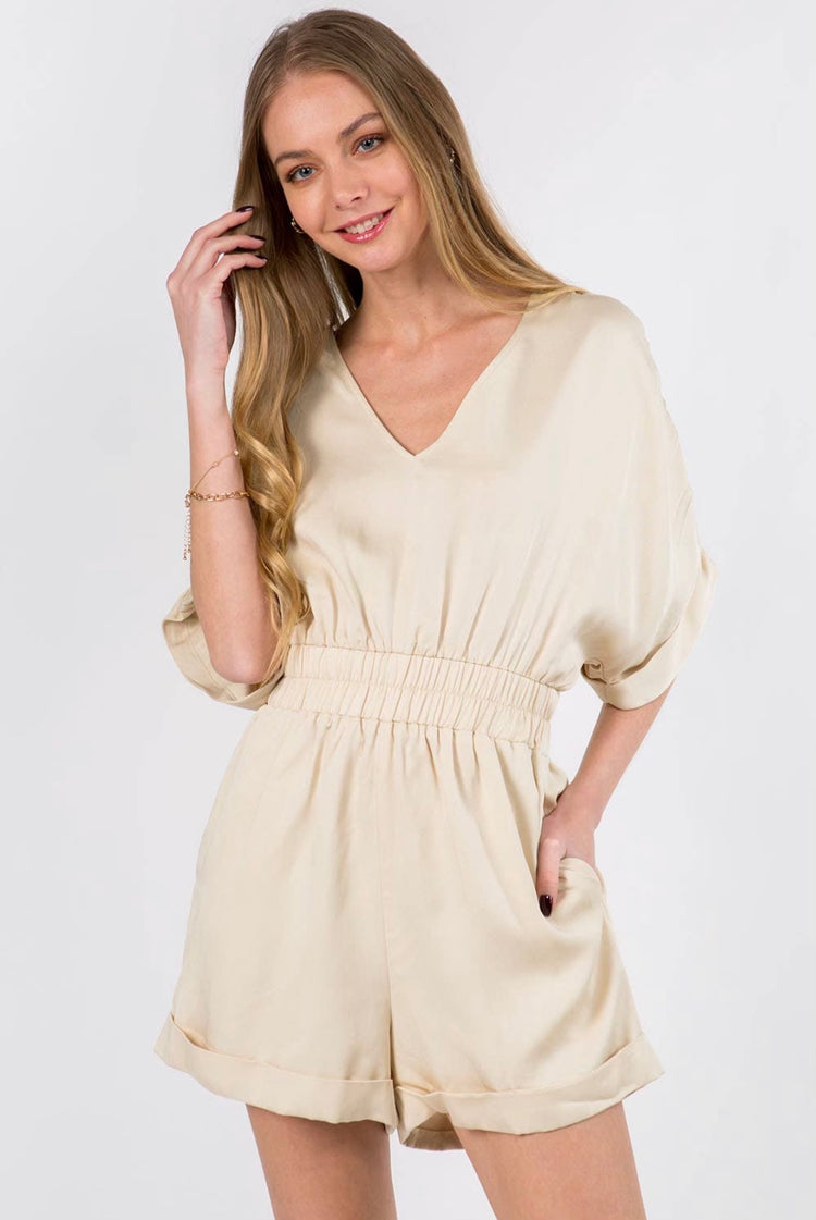 Cream Romper