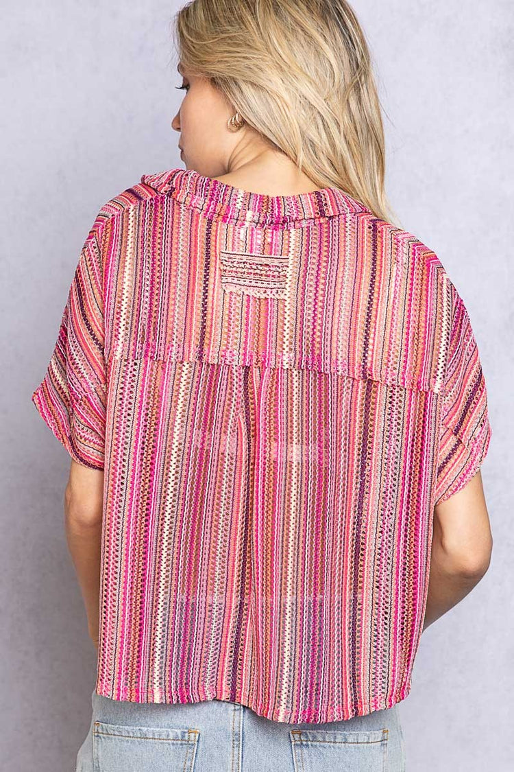 Savannah Striped Crop Top