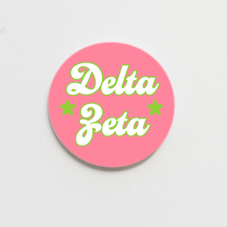 Starry Script Sorority Button