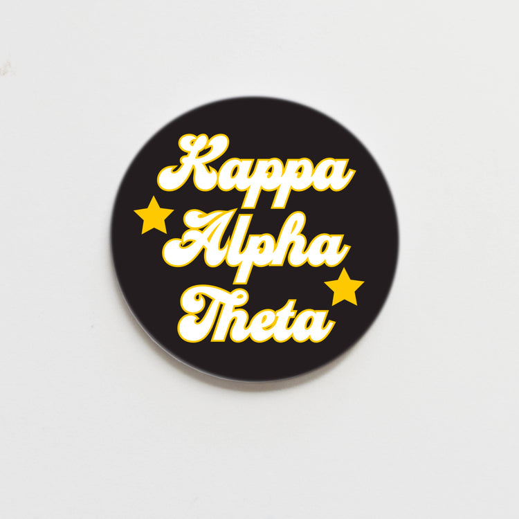 Starry Script Sorority Button
