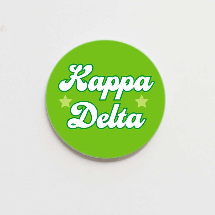 Starry Script Sorority Button