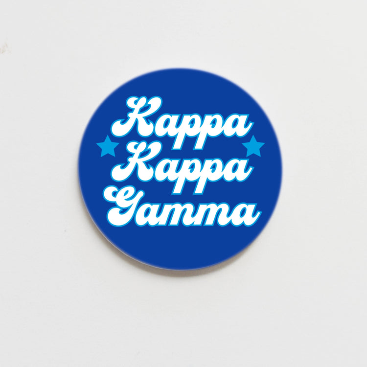 Starry Script Sorority Button