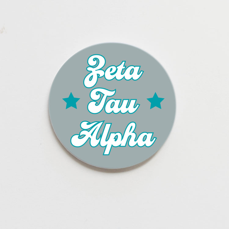 Starry Script Sorority Button