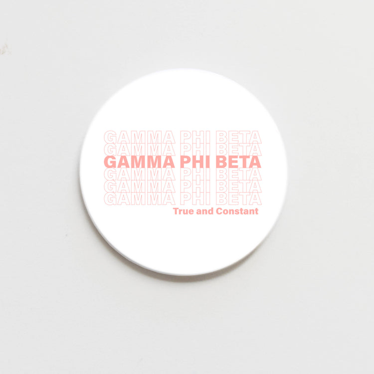 "Thank You" Sorority Motto Button
