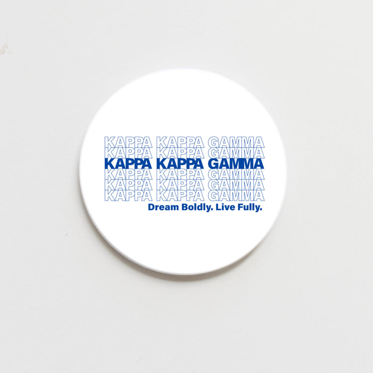 "Thank You" Sorority Motto Button