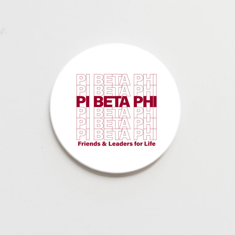 "Thank You" Sorority Motto Button