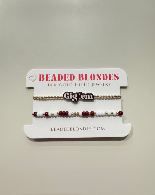 Beaded Blondes Game Day Stack