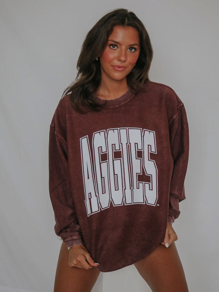 Aggies Corded Sweatshirt