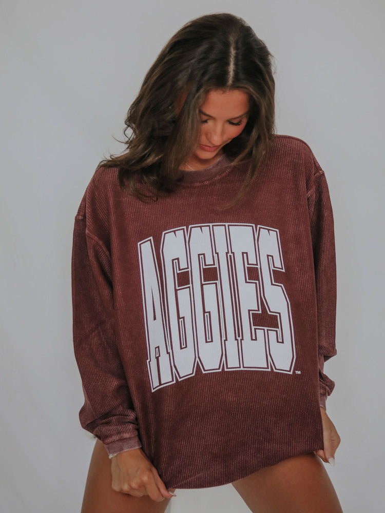 Aggies Corded Sweatshirt