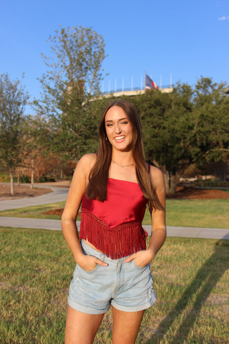 Ally Fringe Crop Top