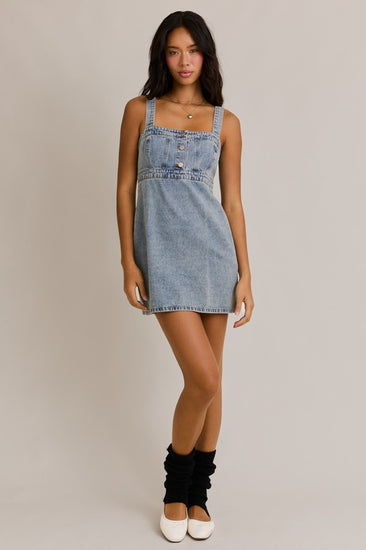 denim dress for football game macy.blackwell on LTK