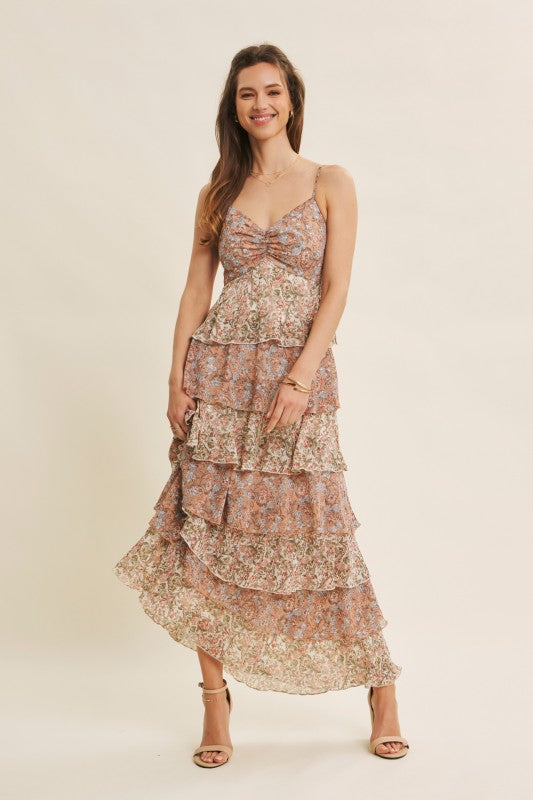 Penelope Tiered Ruffle Maxi Dress