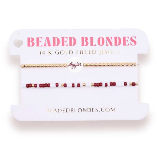 Beaded Blondes Texas A&M Stack