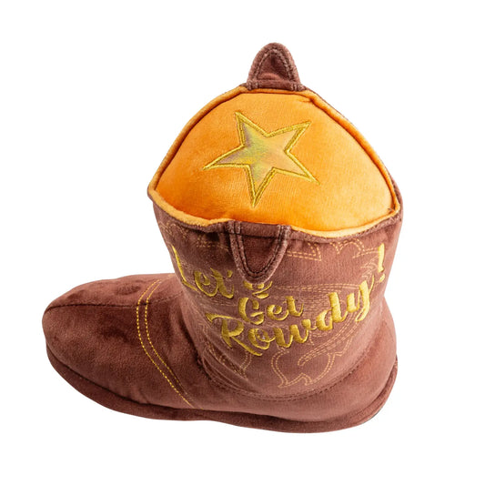 Brown Cowboy Boot - Dog Toy
