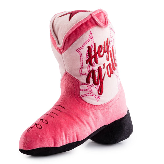 Pink Cowgirl Boot - Dog Toy