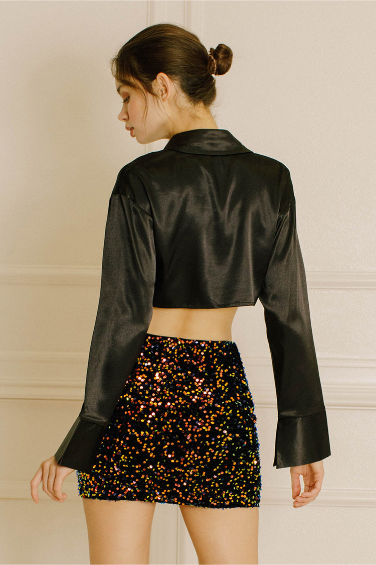 Roxy Sequin Mini Skirt