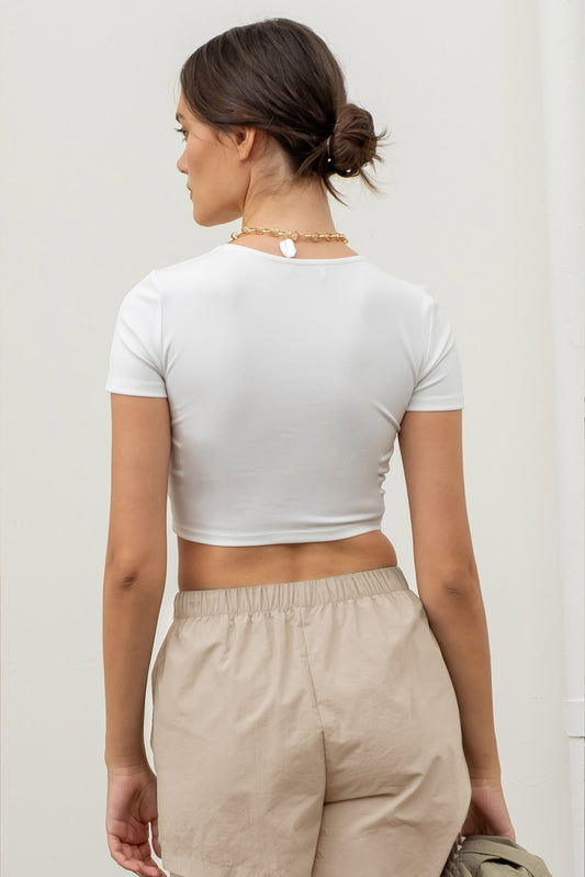 Basic White Crop Top