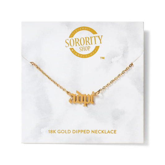 Sorority Necklace - Old English Style
