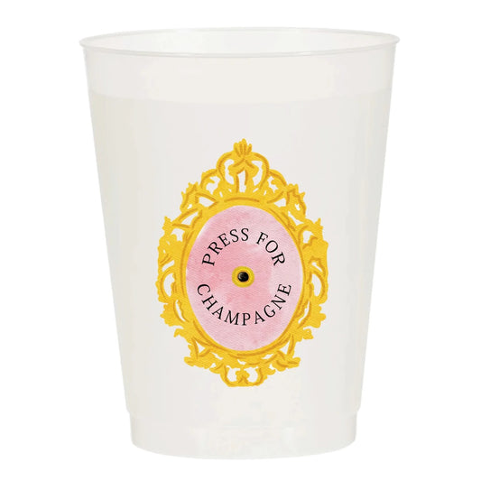 Press for Champagne Set of 10 Cups