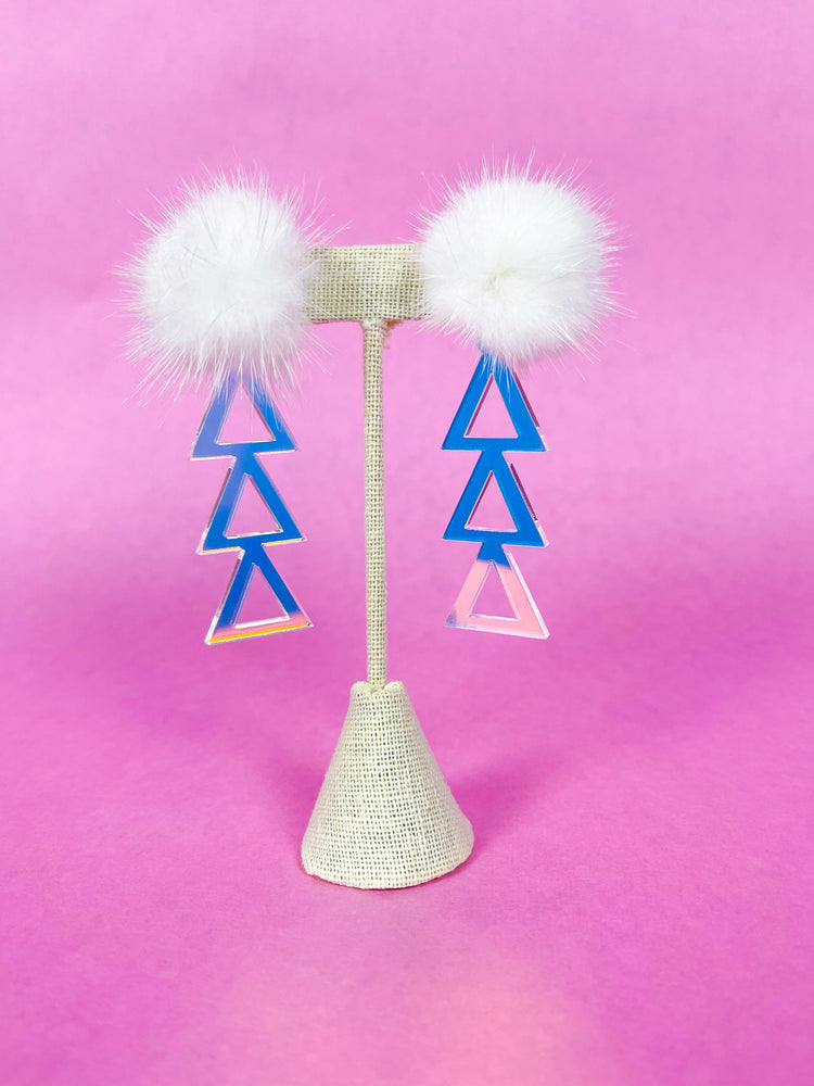 Iridescent Sorority Earrings