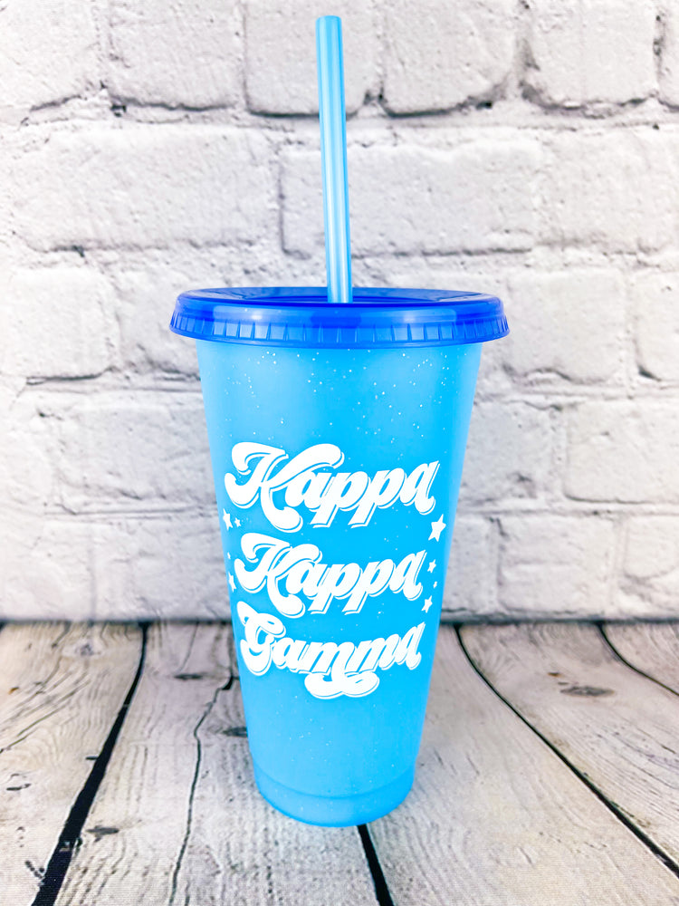 Groovy Greek Color Changing Cup