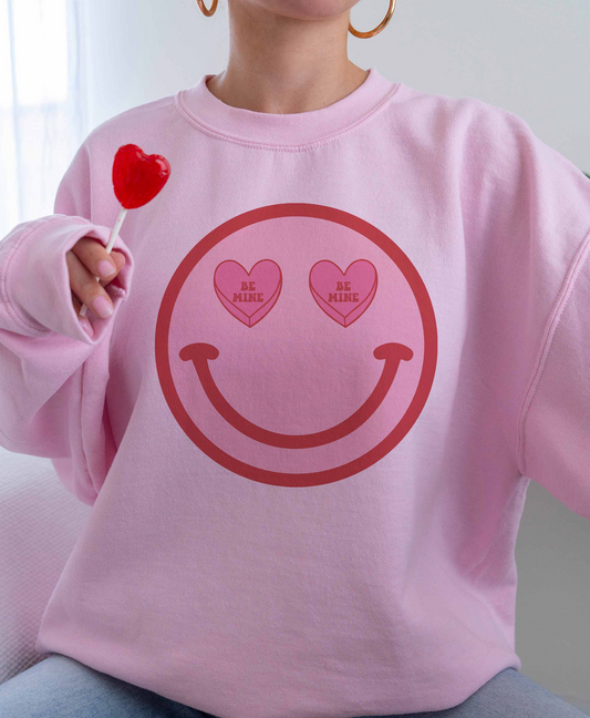 Be Mine Smiley Sweatshirt