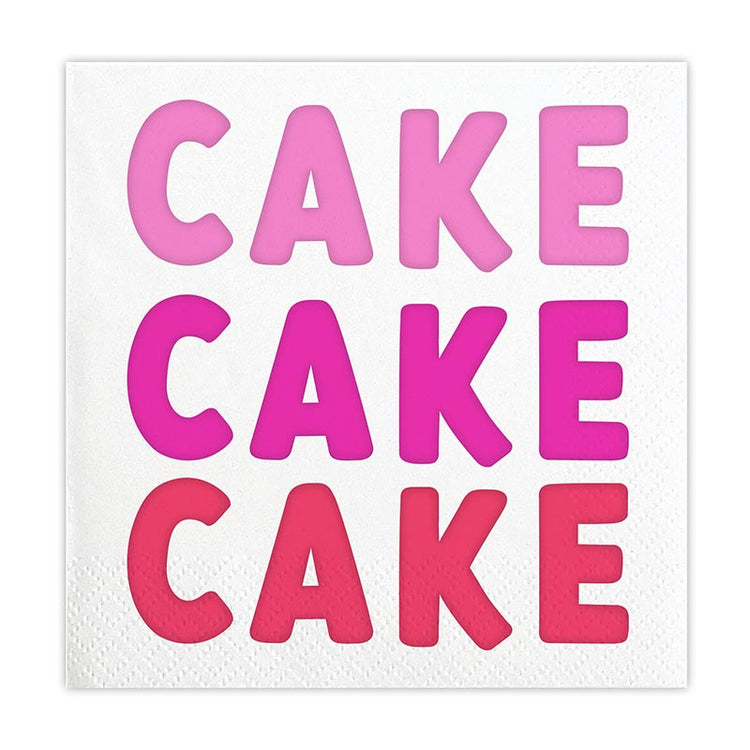 "Cake Cake Cake" Drink Napkins
