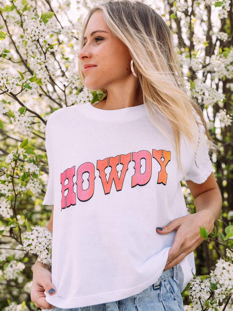 Howdy Cropped Tee