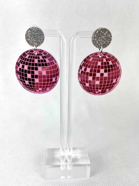 Pink - Let's Disco! Earrings
