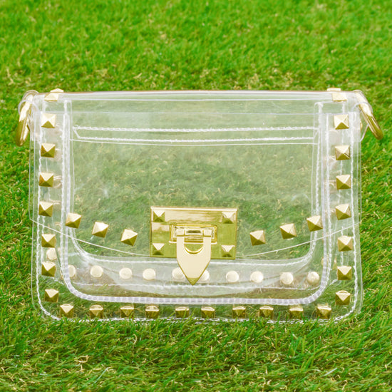 Clear Bag With Gold Chain
