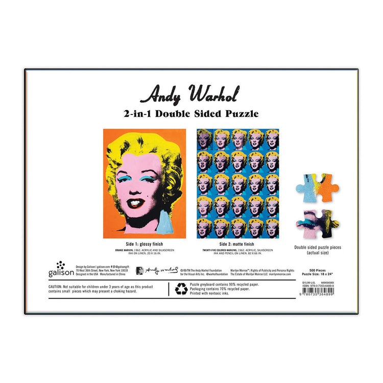 Andy Warhol Marilyn Monroe Puzzle