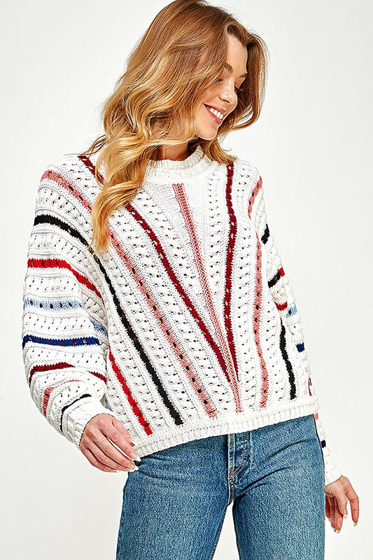 Samantha Striped Sweater