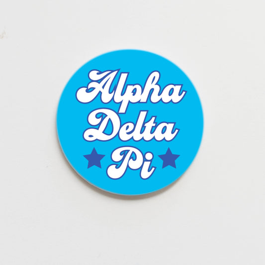 Starry Script Sorority Button