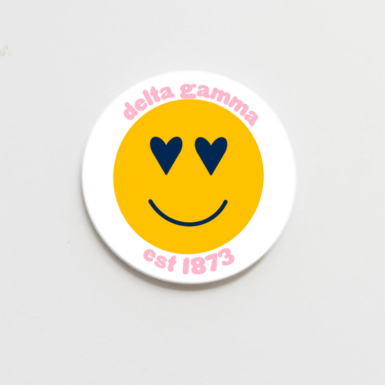 Smiley Sorority Button