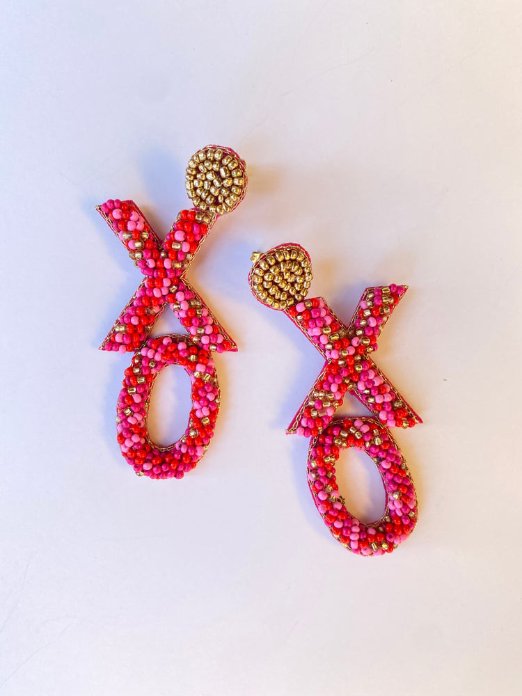 XOXO Beaded Earrings